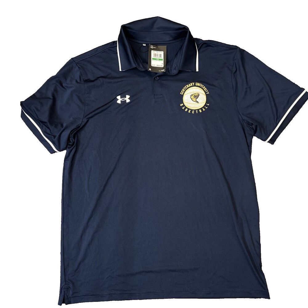 Under Armour Centenary College Basketball Polo Men Large - Brand New Tags $55
